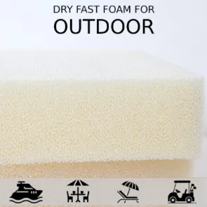 DryFast foam for outdoor cushions